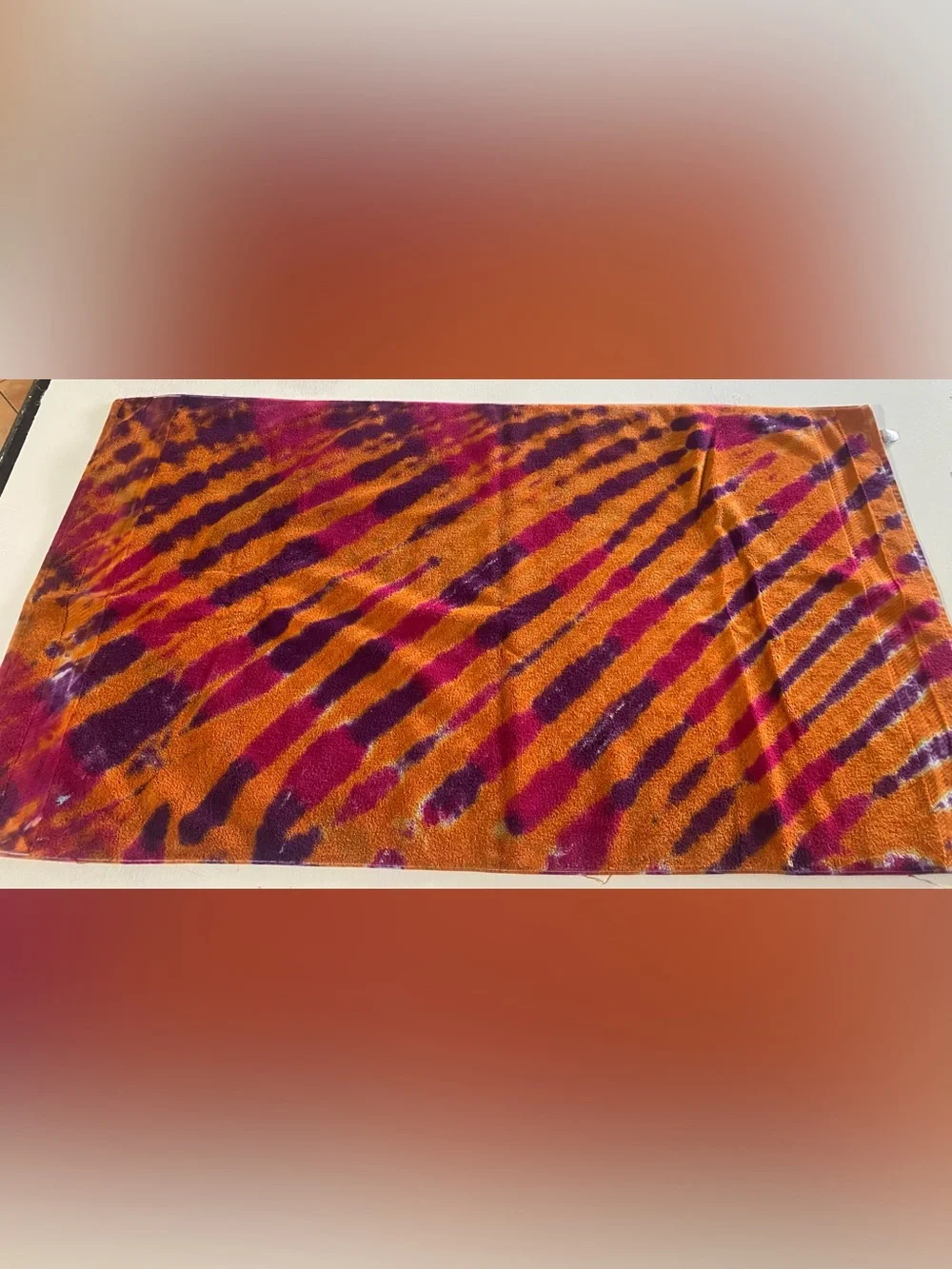 Vibrant hand made Tie-Dye Throw towels - Multicolor 100% cotton.
